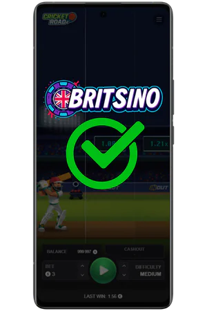 Cricket Road game launch casino screen